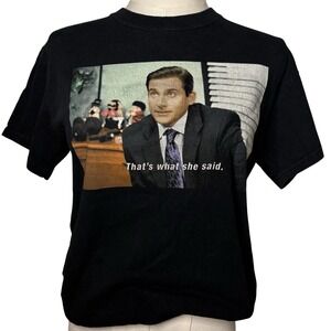 The Office  That's What She Said T-Shirt Women's Size Small in Black